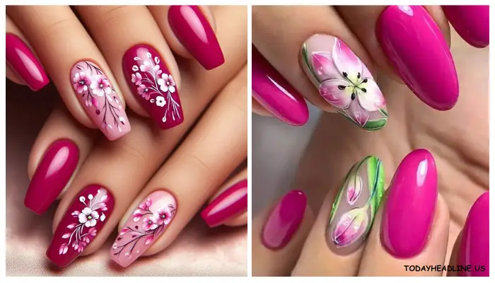 Fuchsia Nails