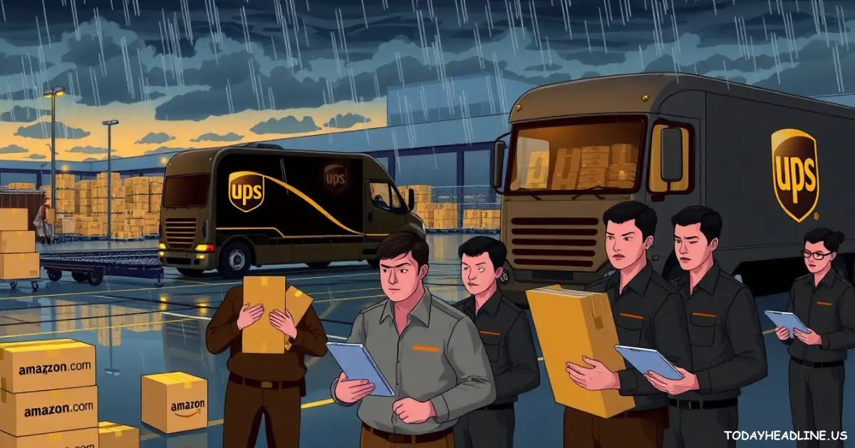 Workers as Company Cuts Ties with Amazon